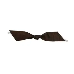 JAM Paper 7/8" Grosgrain Twist Tie Flair Bows, 100ct. Brown