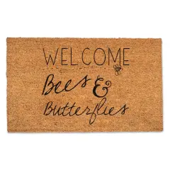 Bees & Butterflies Welcome Doormat