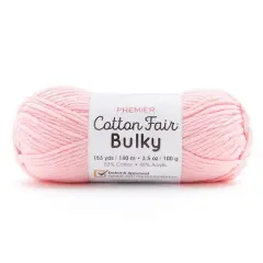 Premier&reg; Cotton Fair&reg; Bulky Solid Yarn Ballet Pink