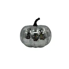 6" Disco Pumpkin Tabletop D&eacute;cor by Ashland&reg; Silver