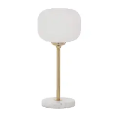 CosmoLiving by Cosmopolitan 23" White Metal Modern Table Lamp
