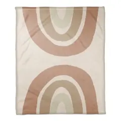 Sepia Rainbow 50" x 60" Coral Fleece Blanket