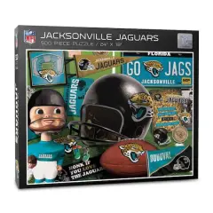 NFL Retro Series 500 Piece Puzzle Jacksonville Jaguars