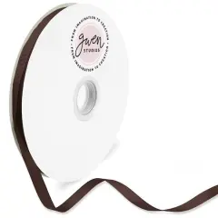 Gwen Studios Solid Grosgrain Ribbon Brown
