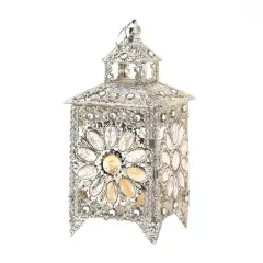 13.5" Crown Jewels Candle Lantern