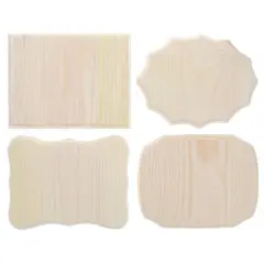 Good Wood by Leisure Arts 7" x 9" Mixed Wood Plaques, 48ct.