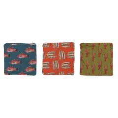 Hello Honey&reg; Sea Life Cotton Zip Food Pouches, 3ct.
