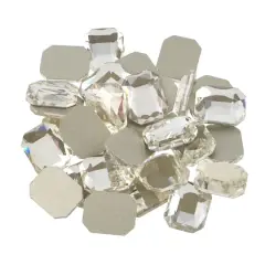 Clear Rectangle Flatback Glass Rhinestones, 288ct. by Bead Landing&trade;