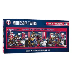 MLB Game Day in the Dog House 1,000 Piece Puzzle Minnesota Twins