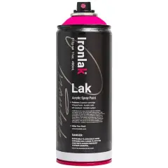 Ironlak Acrylic Spray Paint Flouro Pink