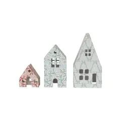 Hello Honey&reg; Printed Paper Mache House Set with Berry & Tree Patterns