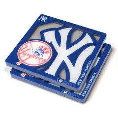 MLB 3D Logo Series Coasters, 2ct. New York Yankees