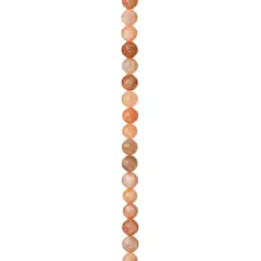Light Pink & Orange Sunstone Round Beads, 6mm by Bead Landing&trade;