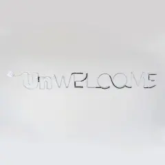 50" Halloween Unwelcome Neon Style Sign