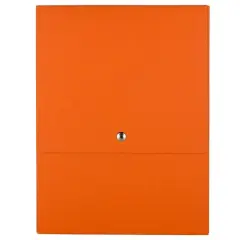 JAM Paper Vertical Kraft Snap Closure Portfolio Orange