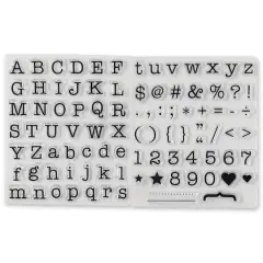 Typewriter Alphabet Clear Stamps by Recollections&trade;