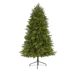 5.5ft. Pre-Lit Washington Fir Artificial Christmas Tree, Clear LED Lights
