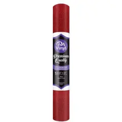 PA Vinyl Glitter Iron On Stretch Vinyl Red