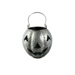 8.5" Jack-o-Lantern Candle Holder by Ashland&reg; Silver