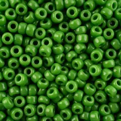 John Bead 8/0 Miyuki Glass Seed Beads, 12g Green Pea Opaque