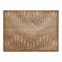 Lace Pattern Cotton Twill Placemat Rust