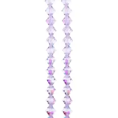 Preciosa Glass Crystal Bicone Beads, 6mm by Bead Landing&trade; Violet AB