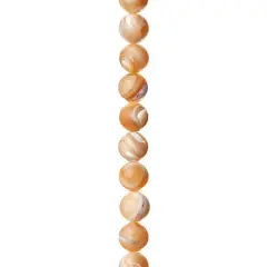 Natural Mother of Pearl Round Beads, 8mm Bead Landing&trade;