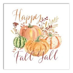 Happy Fall Y'all Canvas Wall Art