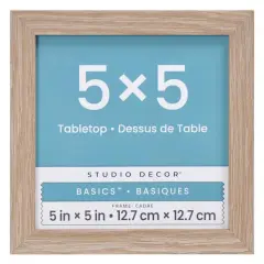 Basics&trade; Woodgrain Tabletop Linear Frame by Studio D&eacute;cor&reg; Natural Brown
