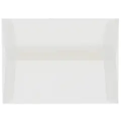 JAM Paper A8 Clear Translucent Vellum Invitation Envelopes, 25ct.