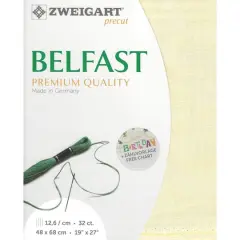 Zweigart&reg; Precut Belfast 32 Count Canvas, 19" x 27" Sand Vintage
