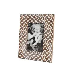 2 Pack Brown & White Modern 9" x 10" Frame