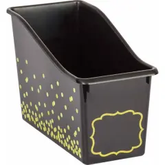Teacher Created Resources Confetti Plastic Book Bin, 3ct. Black