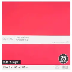 12" x 12" Cardstock Paper by Recollections&trade;, 25 Sheets Rose