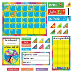 Trend Enterprises&reg; Calendrier Annuel French Bulletin Board Set