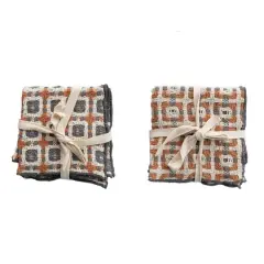 Hello Honey&reg; Cotton Dobby Dish Cloths with Pattern Set