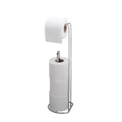Bath Bliss Chrome Toilet Paper Reserve & Dispenser