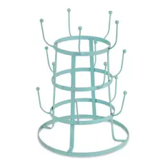 DII&reg; Vintage Coffee Mug Stand Matte Aqua