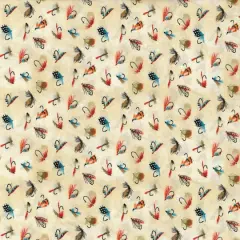 Fabric Traditions Fishing Lures Cotton Fabric