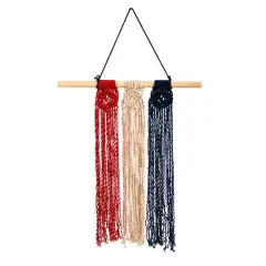 24" Americana Macram&eacute; Wall Hanging