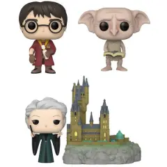 Funko POP! Movies: Harry Potter&trade; The Chamber of Secrets&trade; 20th Anniversary Collectors Set: Harry&trade;, Dobby&trade; and Minerva&trade;