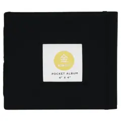 KINSHO Black Pocket Album, 4" x 4"