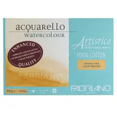 Fabriano&reg; Artistico Traditional White Cold Press Watercolor Block, 14'' x 20''