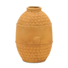 10" Bubbled Terra Cotta Vase