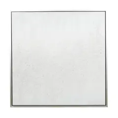 CosmoLiving by Cosmopolitan White Canvas Contemporary Wall Art, 39" x 39" x 1"