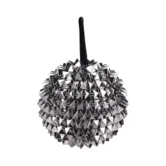4" Silver Spikes Ball Ornament by Ashland&reg;