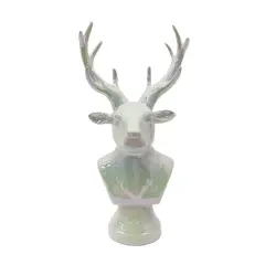 13.25" Iridescent White Reindeer Bust Tabletop D&eacute;cor by Ashland&reg;