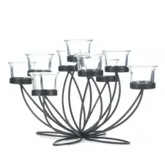 7'' Iron Bloom Candle Centerpiece