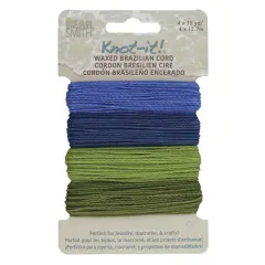 Beadsmith&reg; Knot-it!&trade; Hang Ten Waxed Brazilian Cord 
