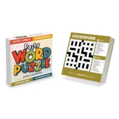 2026 Daily Word Puzzle Daily Desktop Calendar